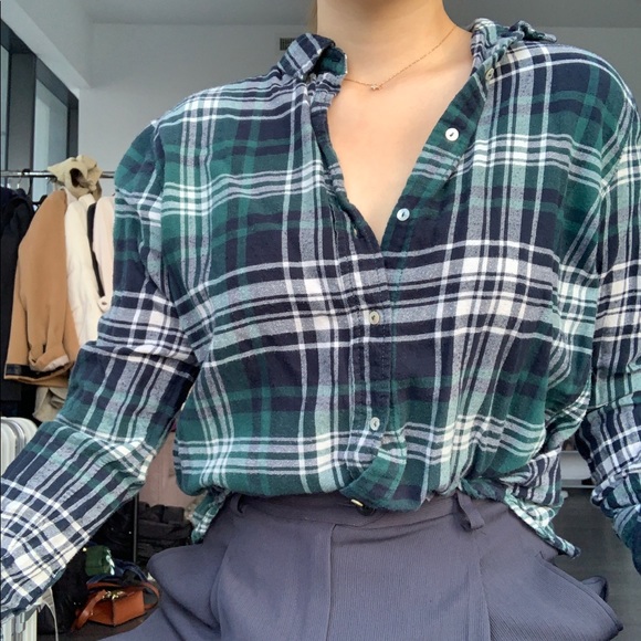Plaid button down